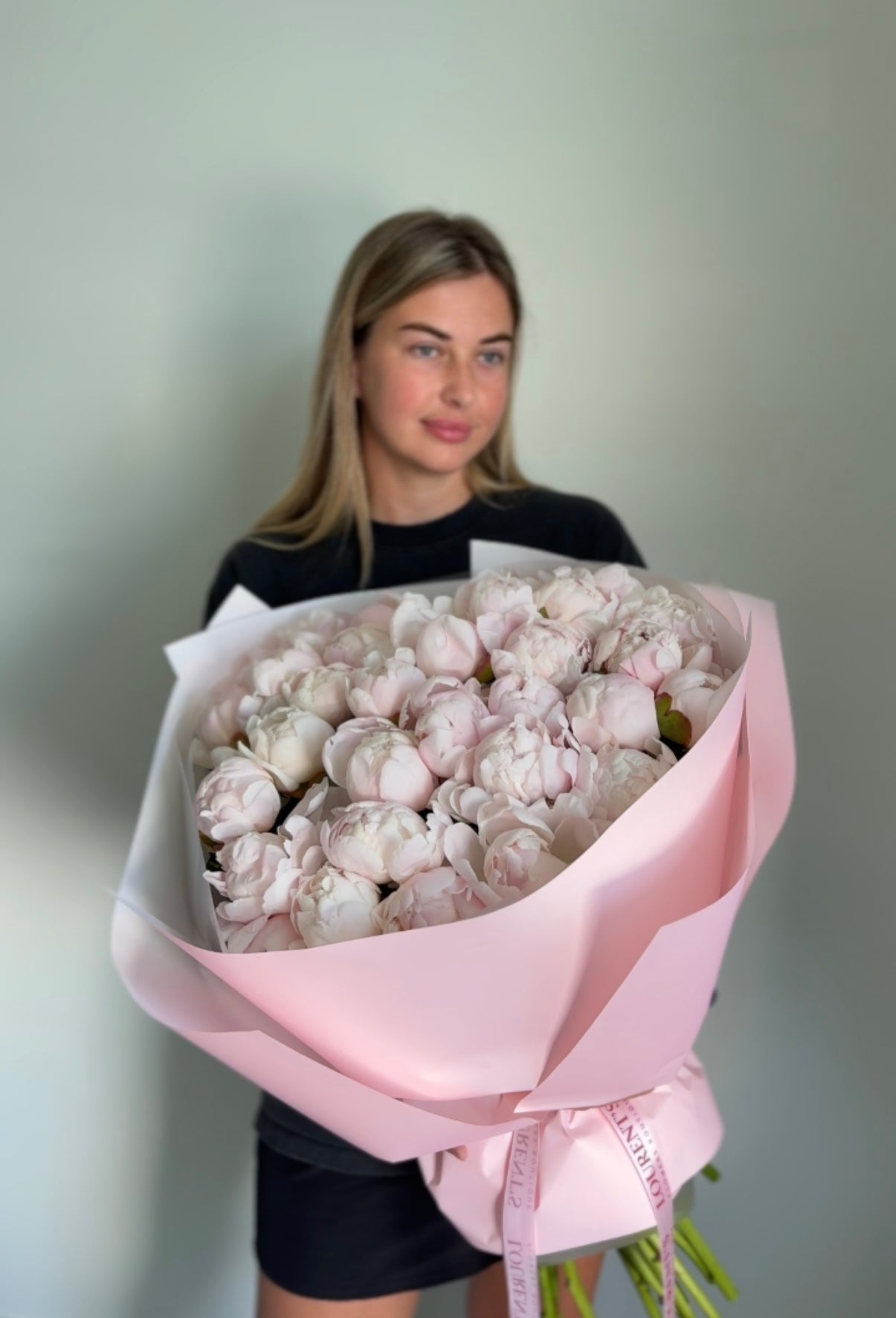 Bouquet “White lush peonies”