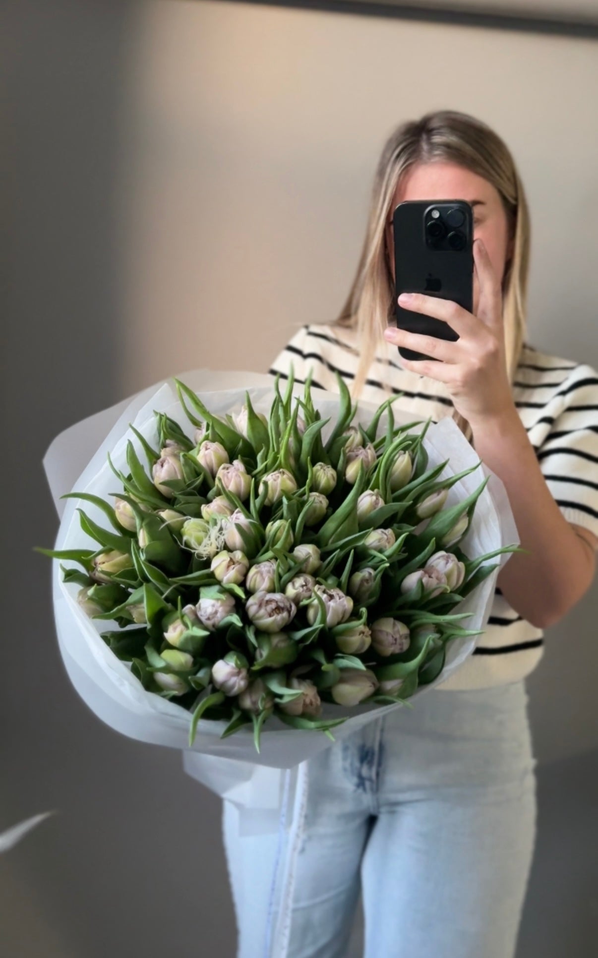 Bouquet “51 Double Lavander Tulips”