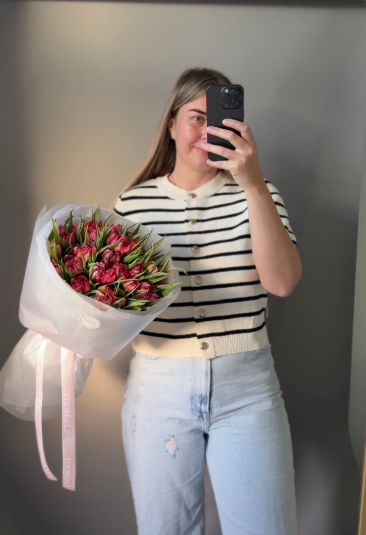 Bouquet “30 Double Tulips”