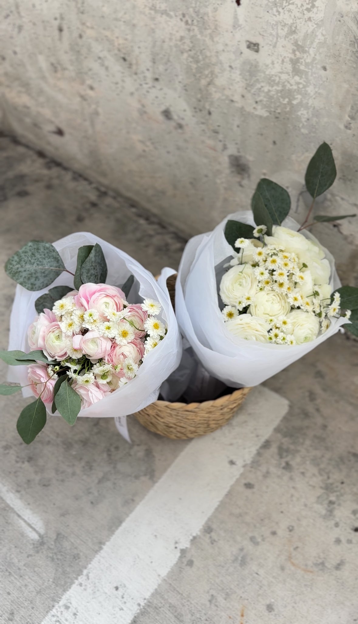 Bouquet “Ranunculus & Eucalyptus”
