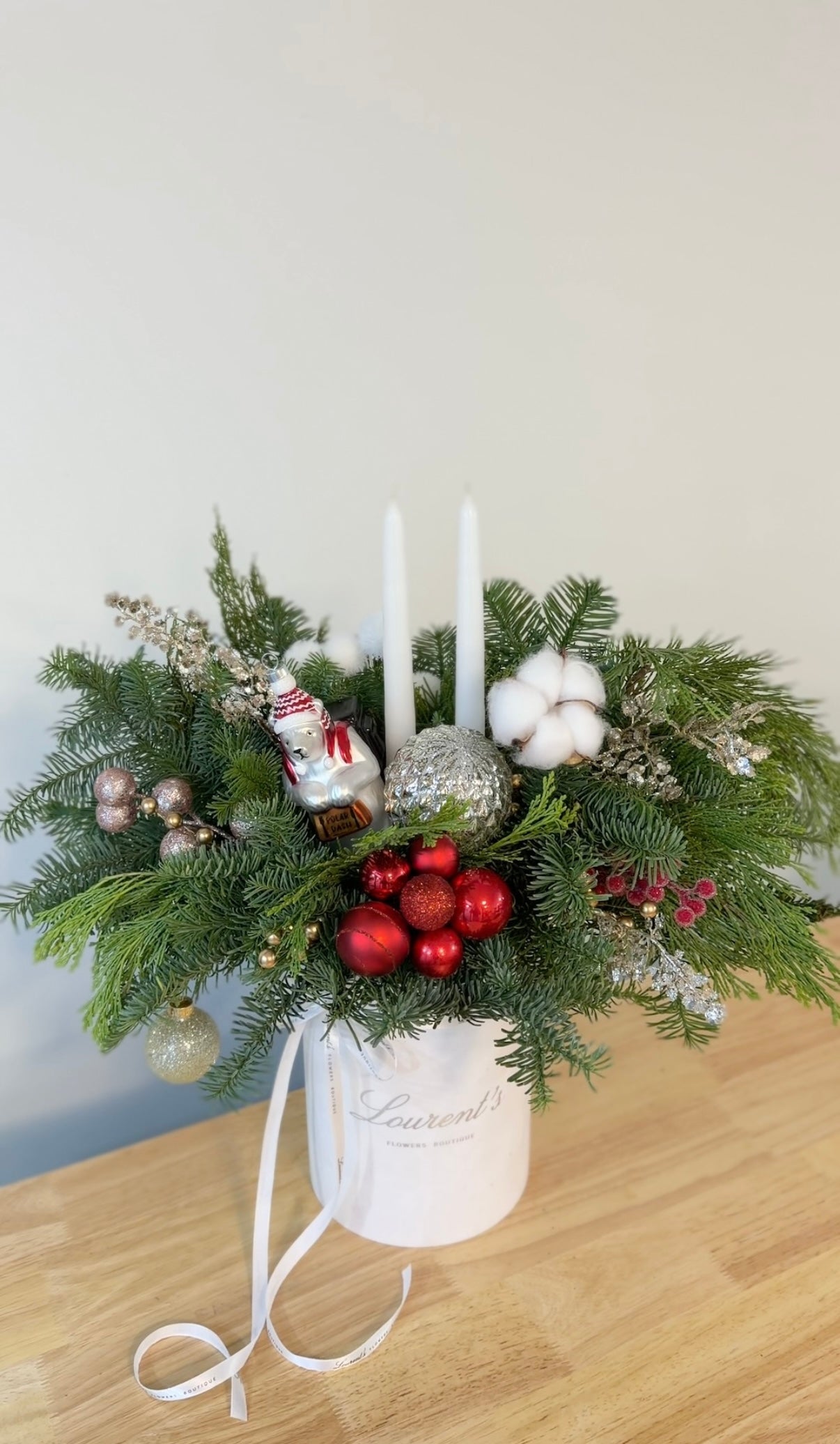 Christmas Candle Arrangement “Grand Noël Candle Box”