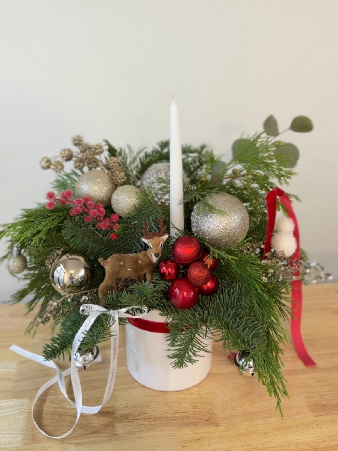 Christmas Candle Arrangement “Christmas Forest Magic”