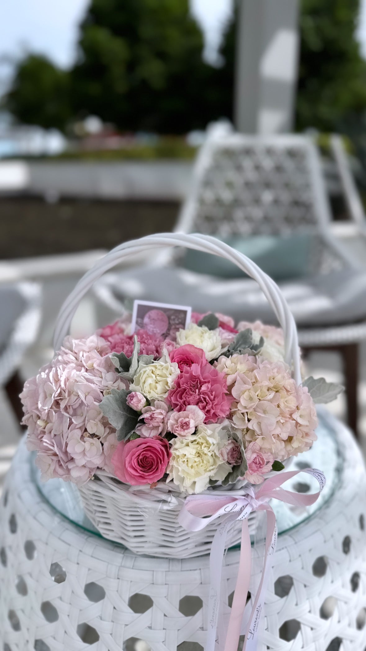 Flower basket “It’s a girl”