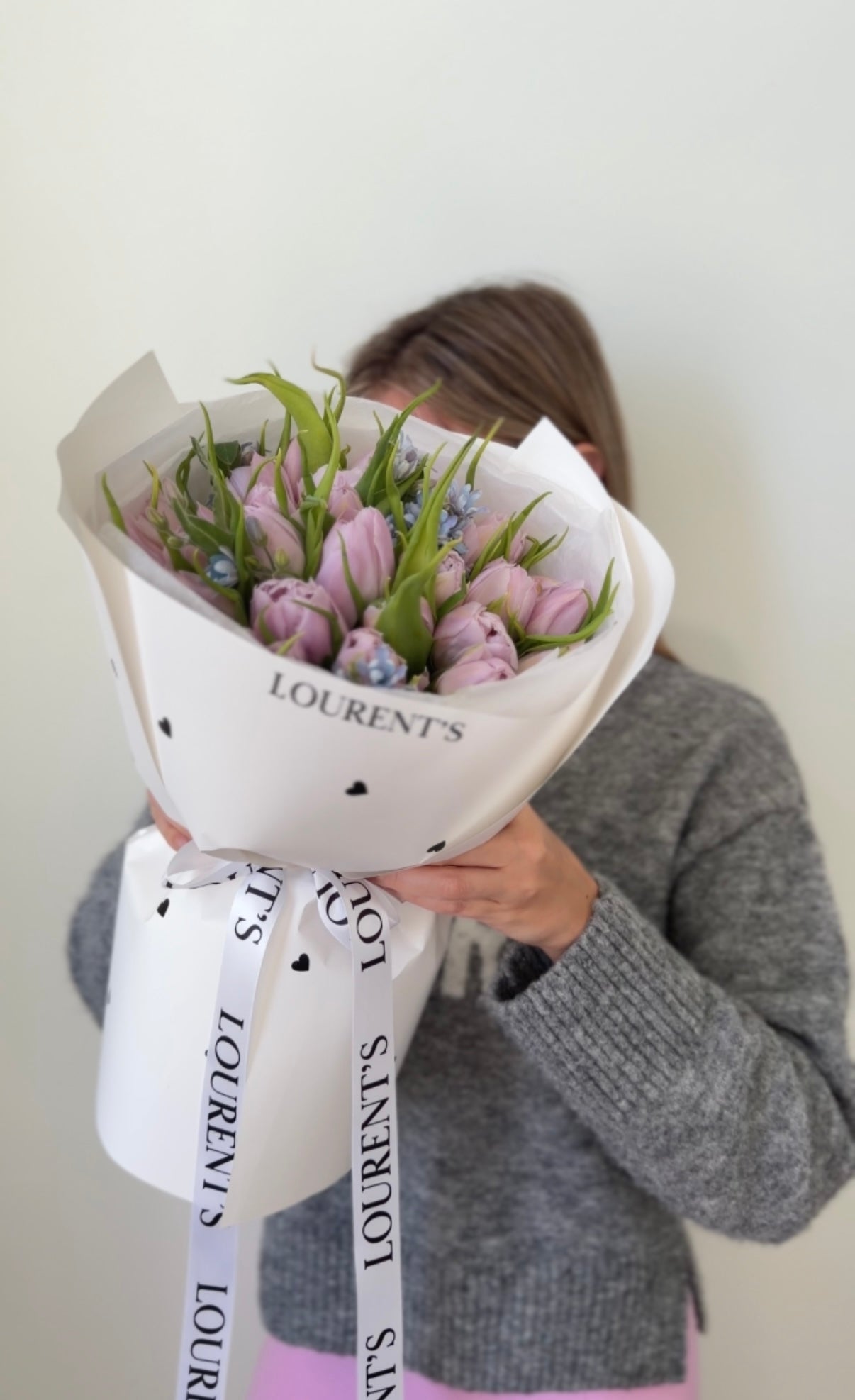 Lavender Tulips & Forget-Me-Nots