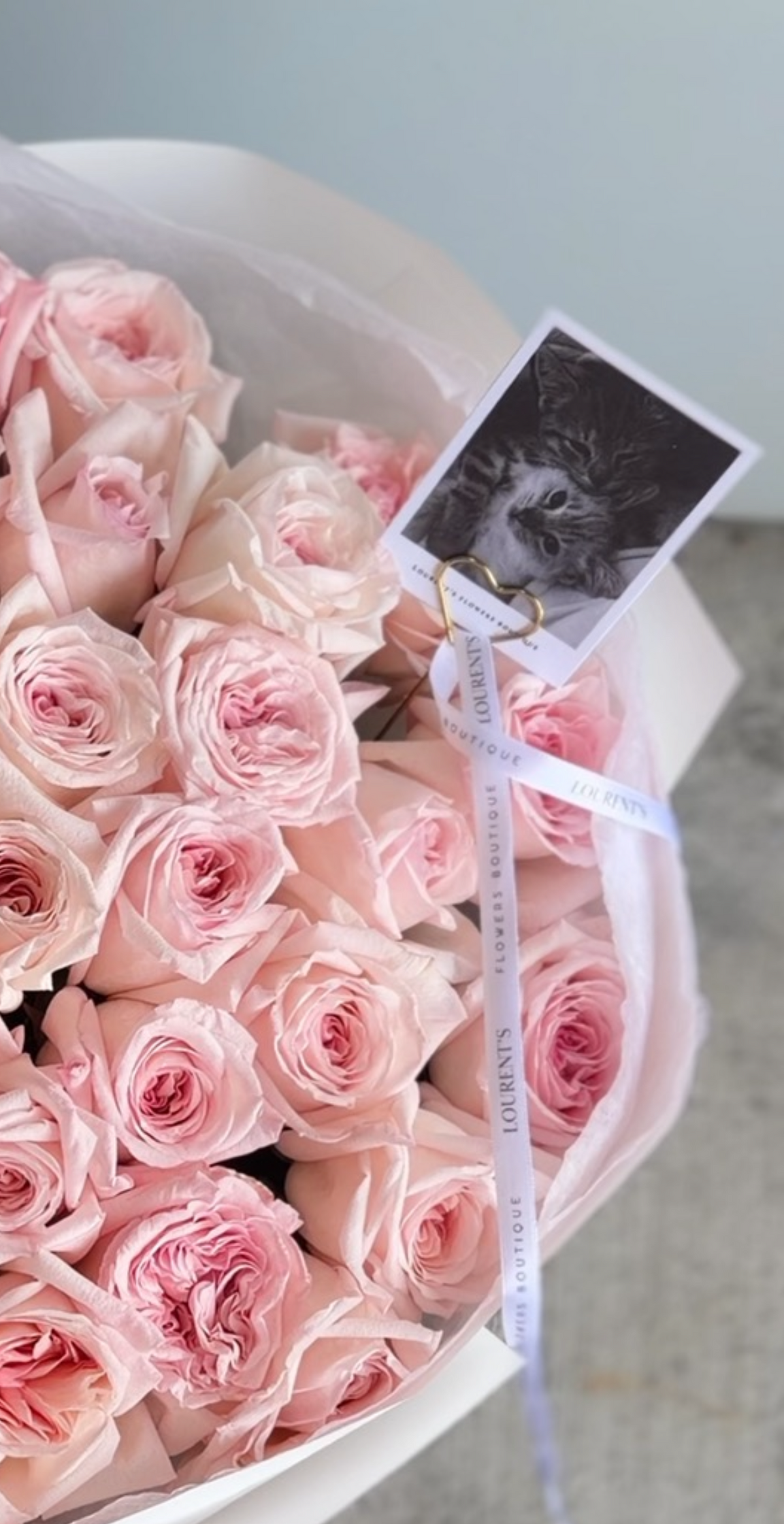 Bouquet “Pink O’hara Roses”
