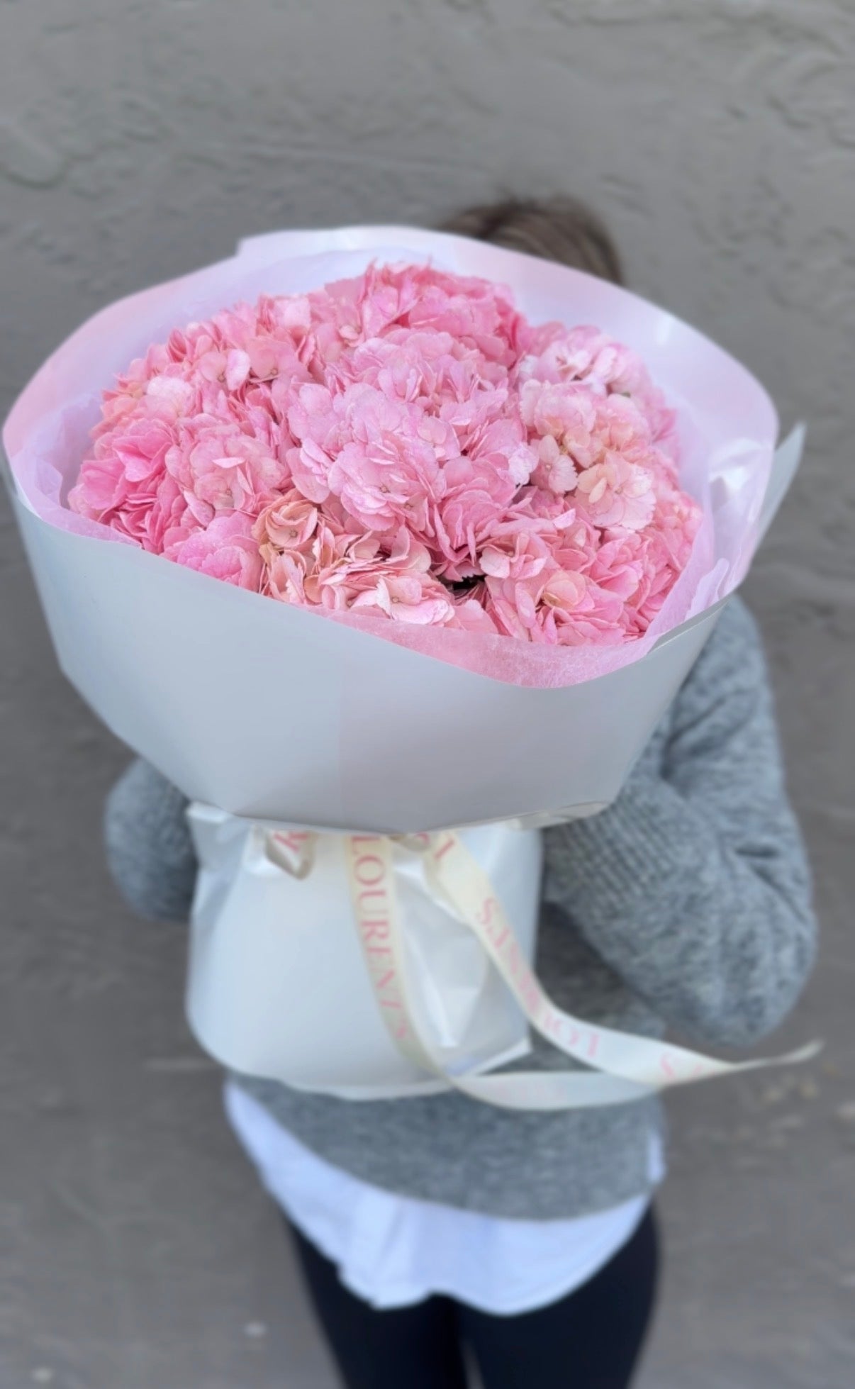 Bouquet “Pink Hydrangeas”