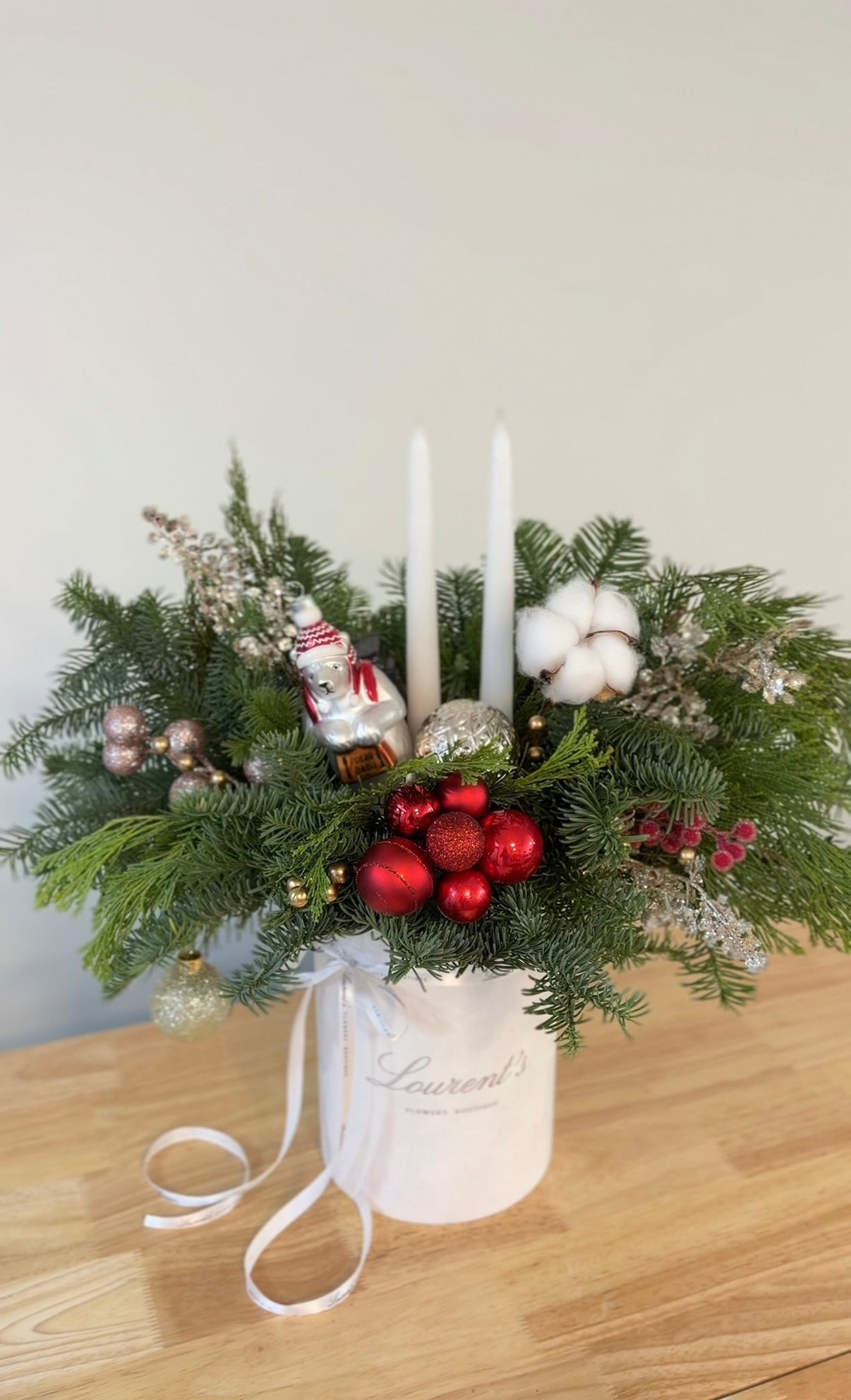Christmas Candle Arrangement “Grand Noël Candle Box”