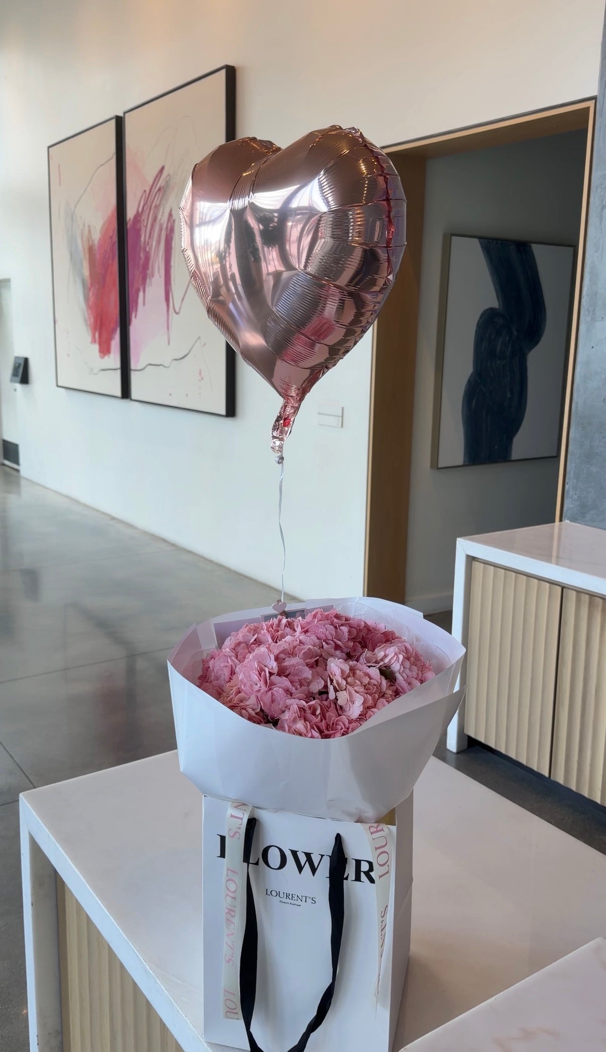 Bouquet “Pink Hydrangeas”