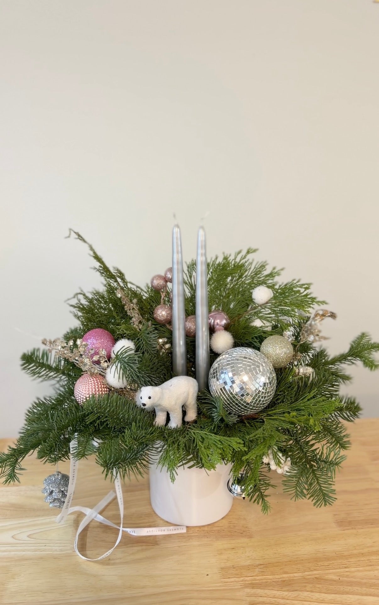 Christmas Candle Arrangement “Polar Winter Magic”
