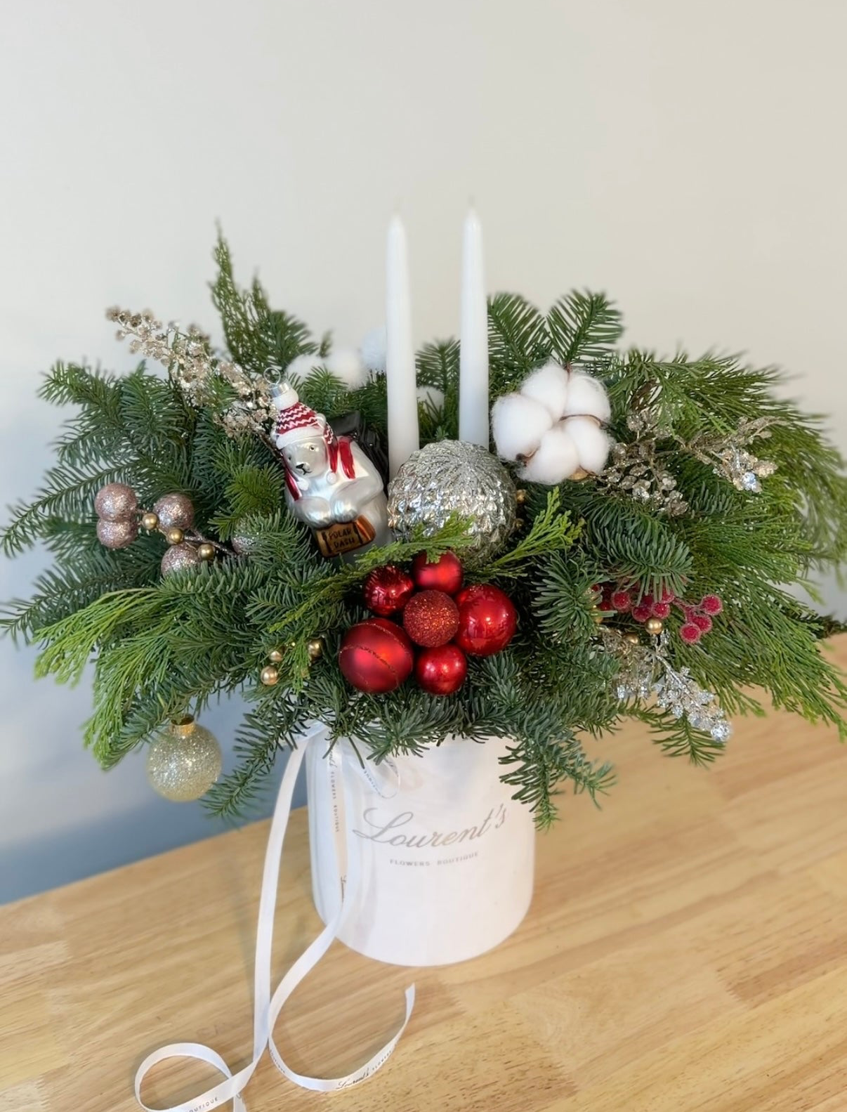 Christmas Candle Arrangement “Grand Noël Candle Box”