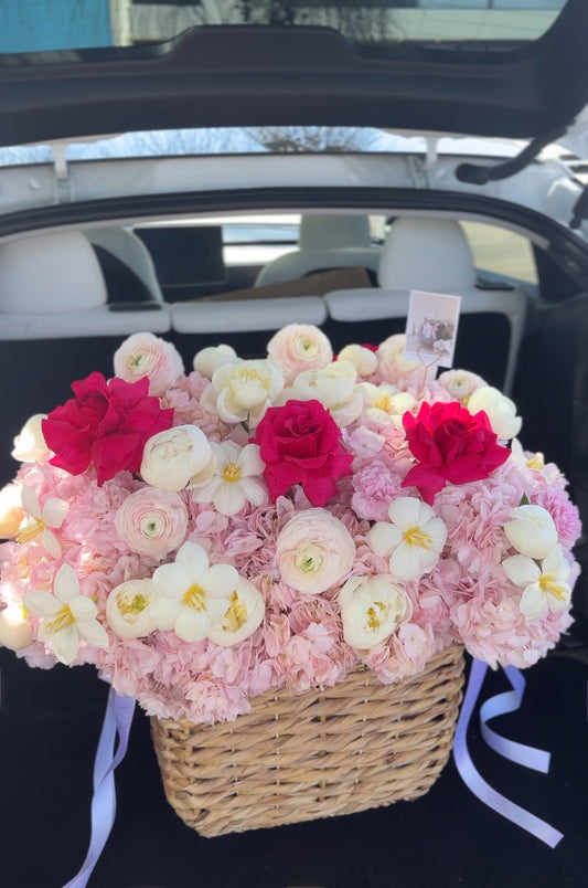 Flower Basket “Spring in Paris”