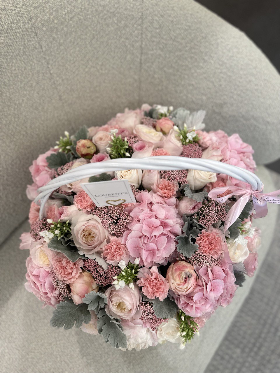 Flower basket "Pink dream"